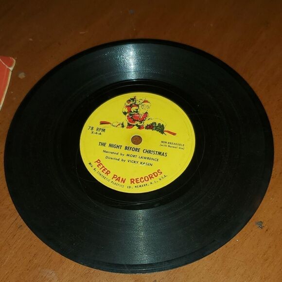 Vintage Peter Pan Records Twas The Night Before Christmas Vinyl - Picture 6 of 8